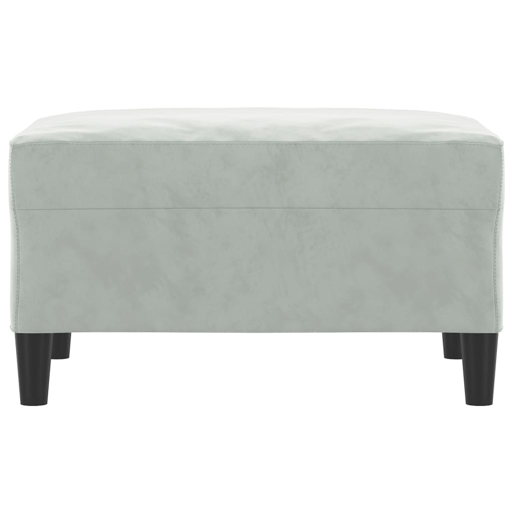 vidaXL Taburet, gri deschis, 70x55x41 cm, catifea vidaXL Taburet, gri deschis, 70x55x41 cm, catifea
