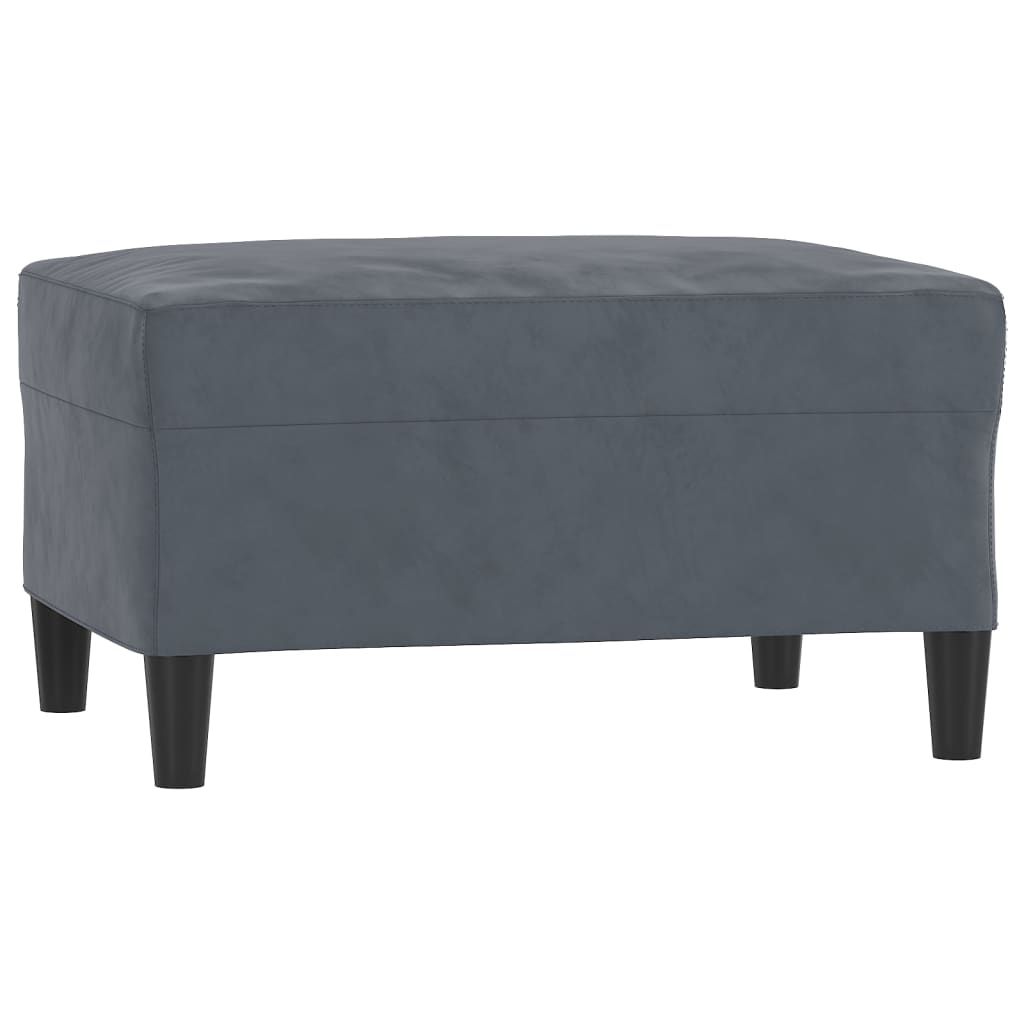 vidaXL Taburet, gri închis, 70x55x41 cm, catifea vidaXL Taburet, gri închis, 70x55x41 cm, catifea