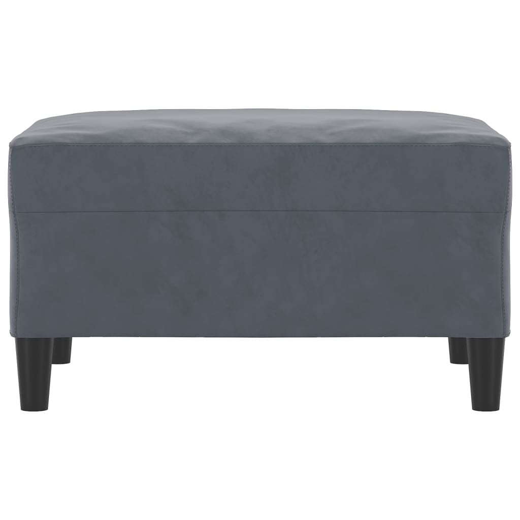 vidaXL Taburet, gri închis, 70x55x41 cm, catifea vidaXL Taburet, gri închis, 70x55x41 cm, catifea