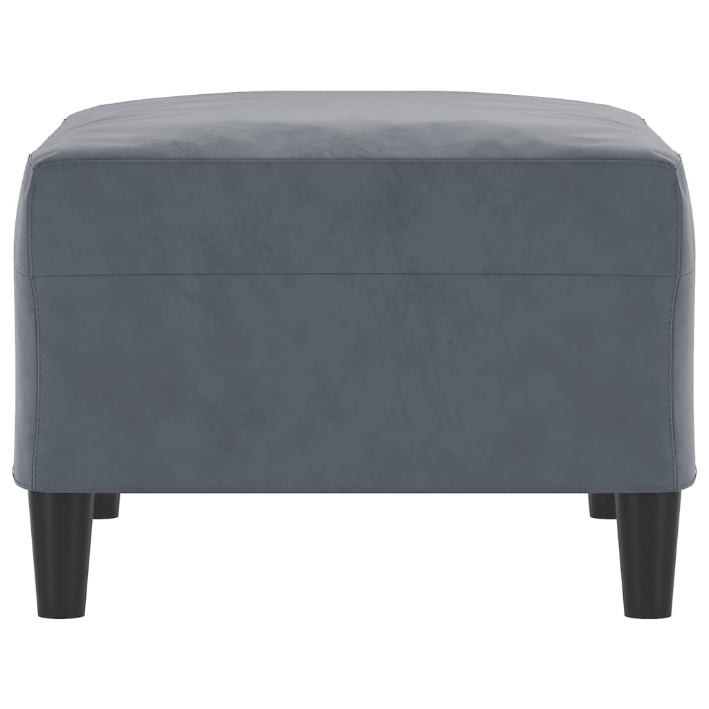vidaXL Taburet, gri închis, 70x55x41 cm, catifea vidaXL Taburet, gri închis, 70x55x41 cm, catifea