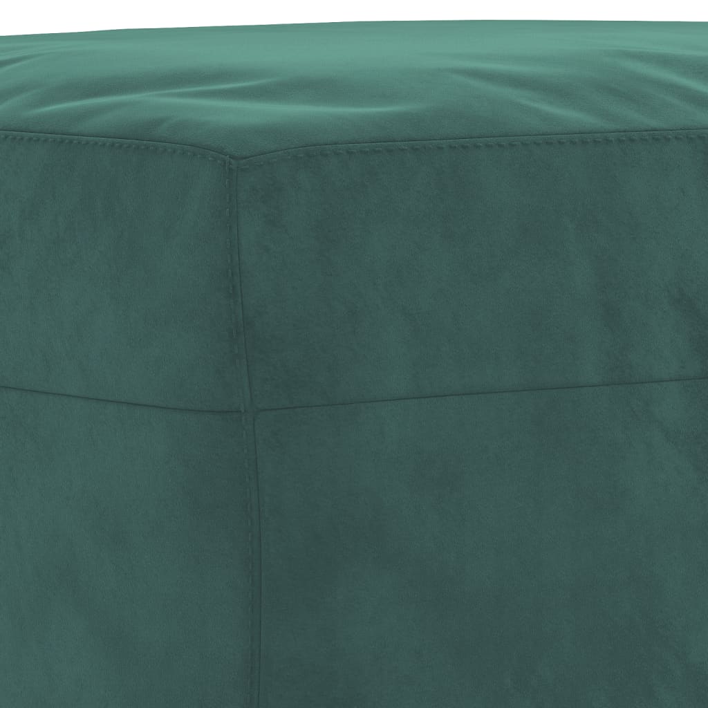 vidaXL Taburet, verde închis, 70x55x41 cm, catifea vidaXL Taburet, verde închis, 70x55x41 cm, catifea
