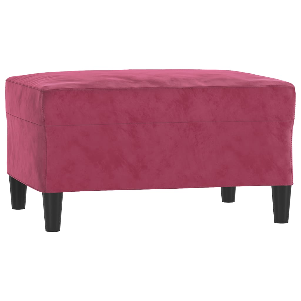 vidaXL Taburet, roșu vin, 70x55x41 cm, catifea vidaXL Taburet, roșu vin, 70x55x41 cm, catifea