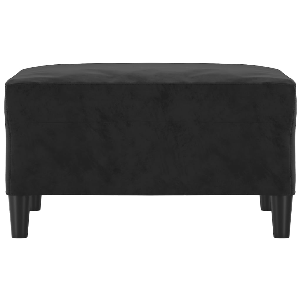 vidaXL Taburet, negru, 70x55x41 cm, catifea vidaXL Taburet, negru, 70x55x41 cm, catifea