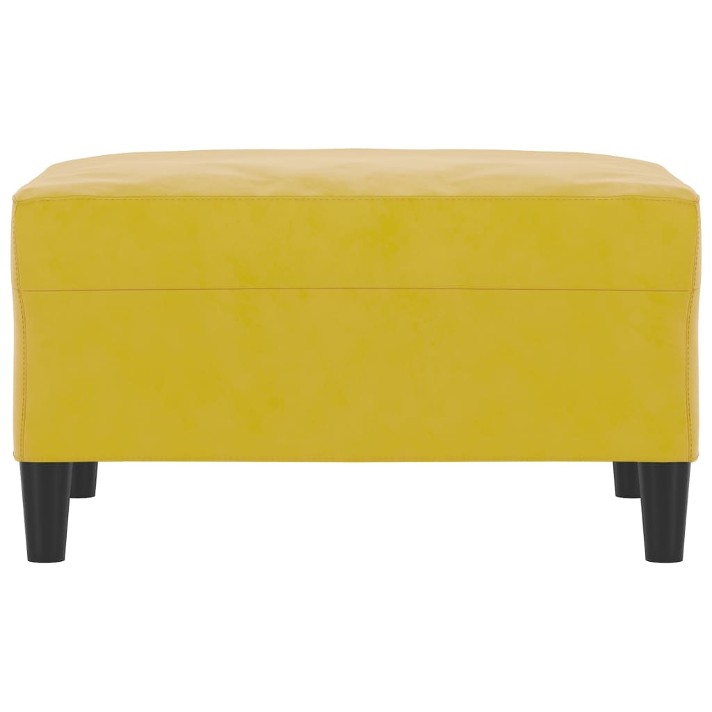 vidaXL Taburet, galben, 70x55x41 cm, catifea vidaXL Taburet, galben, 70x55x41 cm, catifea