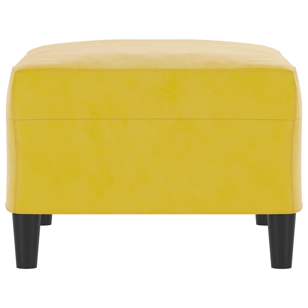 vidaXL Taburet, galben, 70x55x41 cm, catifea vidaXL Taburet, galben, 70x55x41 cm, catifea