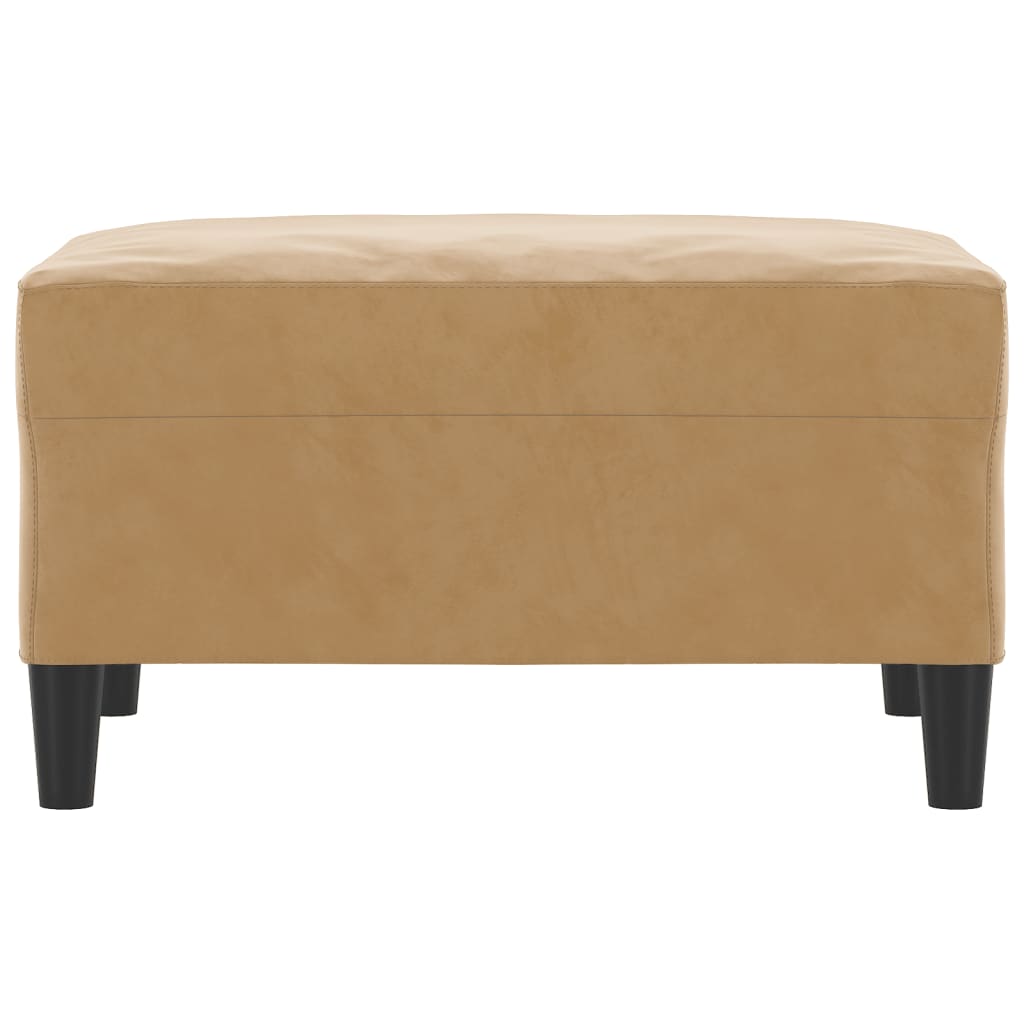 vidaXL Taburet, maro, 70x55x41 cm, catifea vidaXL Taburet, maro, 70x55x41 cm, catifea