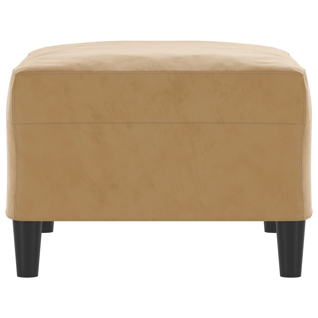 vidaXL Taburet, maro, 70x55x41 cm, catifea vidaXL Taburet, maro, 70x55x41 cm, catifea