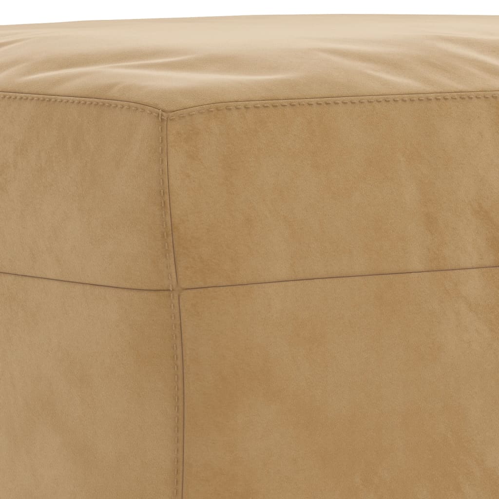 vidaXL Taburet, maro, 70x55x41 cm, catifea vidaXL Taburet, maro, 70x55x41 cm, catifea