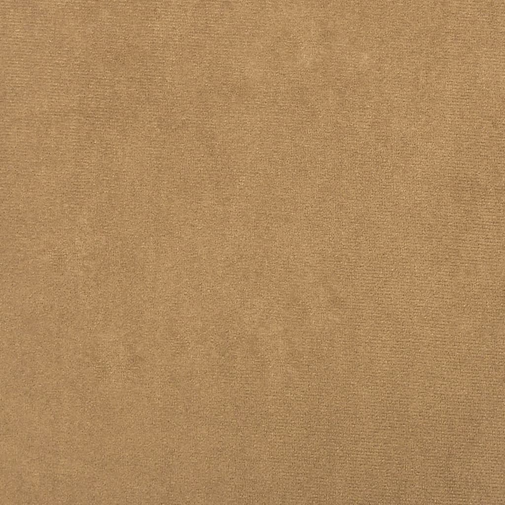 vidaXL Taburet, maro, 70x55x41 cm, catifea vidaXL Taburet, maro, 70x55x41 cm, catifea