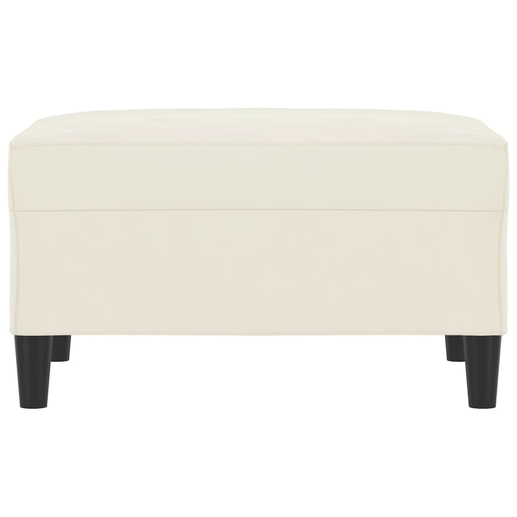 vidaXL Taburet, crem, 70x55x41 cm, catifea vidaXL Taburet, crem, 70x55x41 cm, catifea
