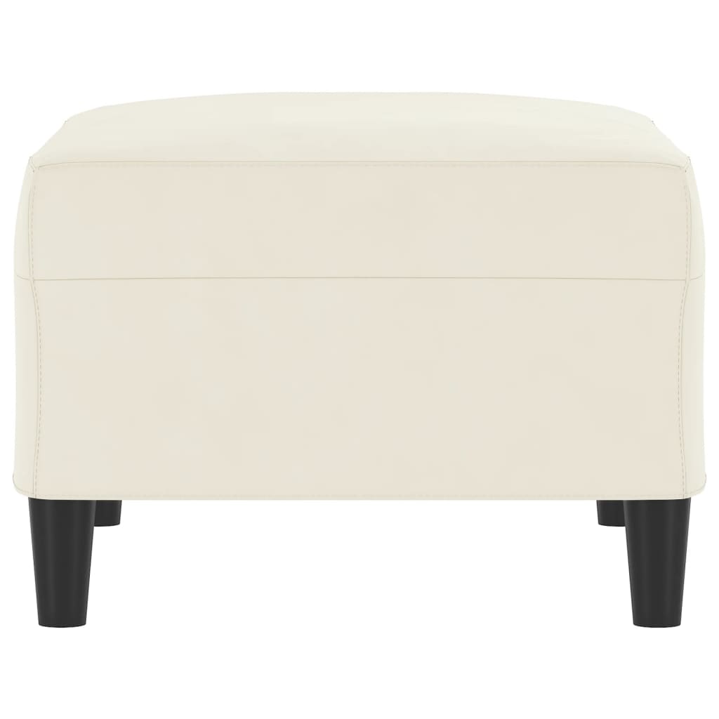 vidaXL Taburet, crem, 70x55x41 cm, catifea vidaXL Taburet, crem, 70x55x41 cm, catifea