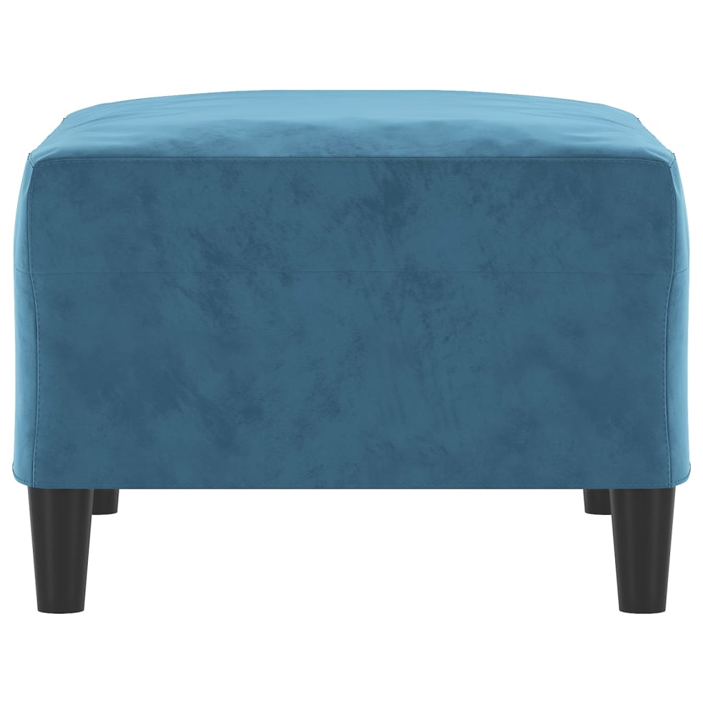 vidaXL Taburet, albastru, 70x55x41 cm, catifea vidaXL Taburet, albastru, 70x55x41 cm, catifea
