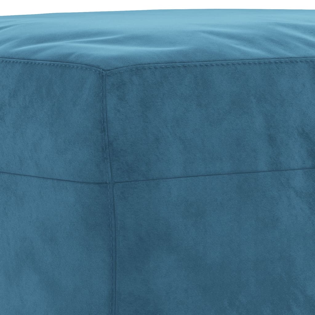 vidaXL Taburet, albastru, 70x55x41 cm, catifea vidaXL Taburet, albastru, 70x55x41 cm, catifea