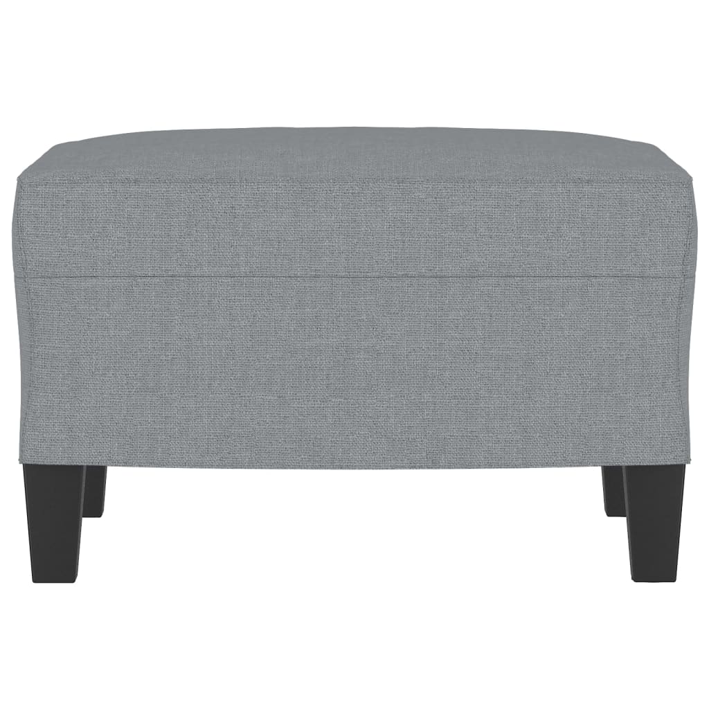 vidaXL Taburet, gri deschis, 60x50x41 cm, material textil vidaXL Taburet, gri deschis, 60x50x41 cm, material textil