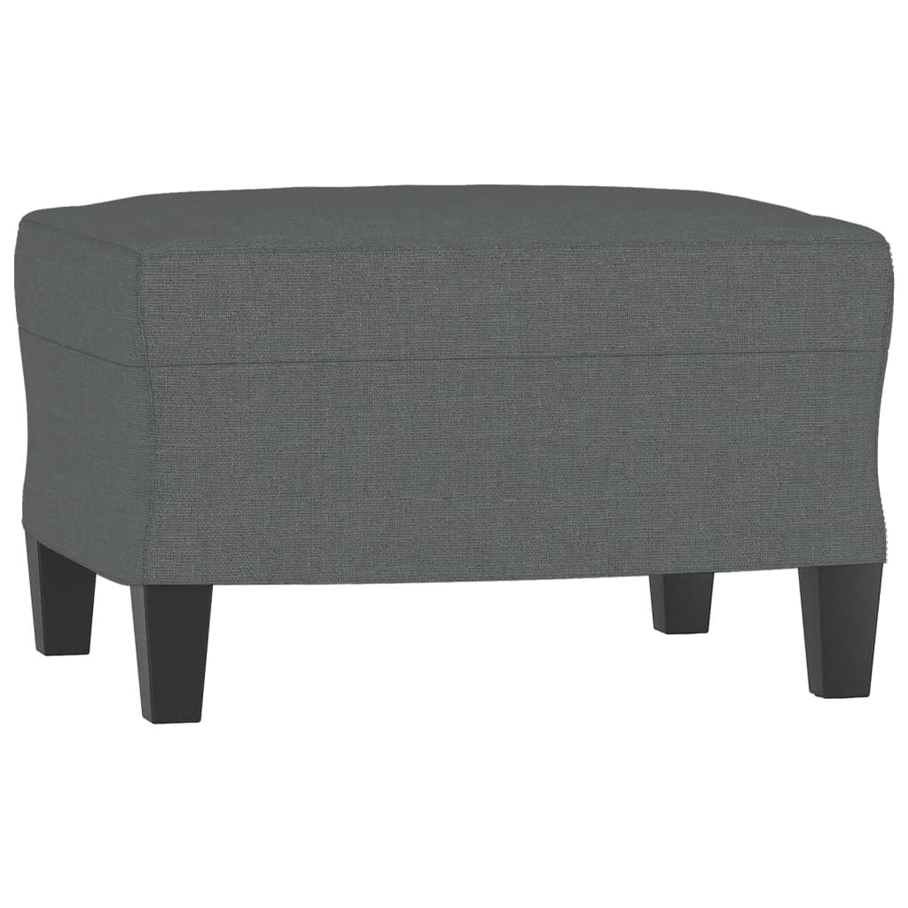 vidaXL Taburet, gri închis, 60x50x41 cm, material textil vidaXL Taburet, gri închis, 60x50x41 cm, material textil