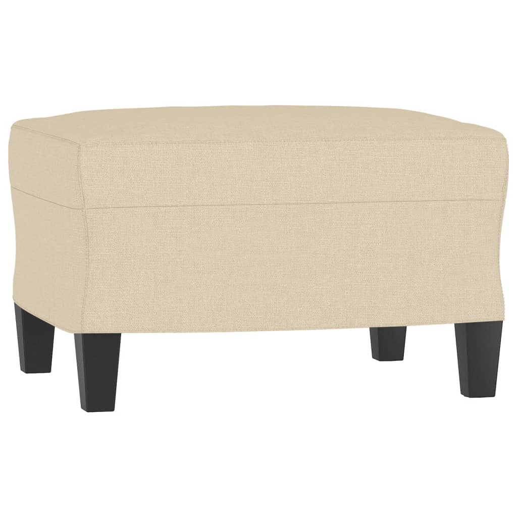 vidaXL Taburet, crem, 60x50x41 cm, material textil vidaXL Taburet, crem, 60x50x41 cm, material textil