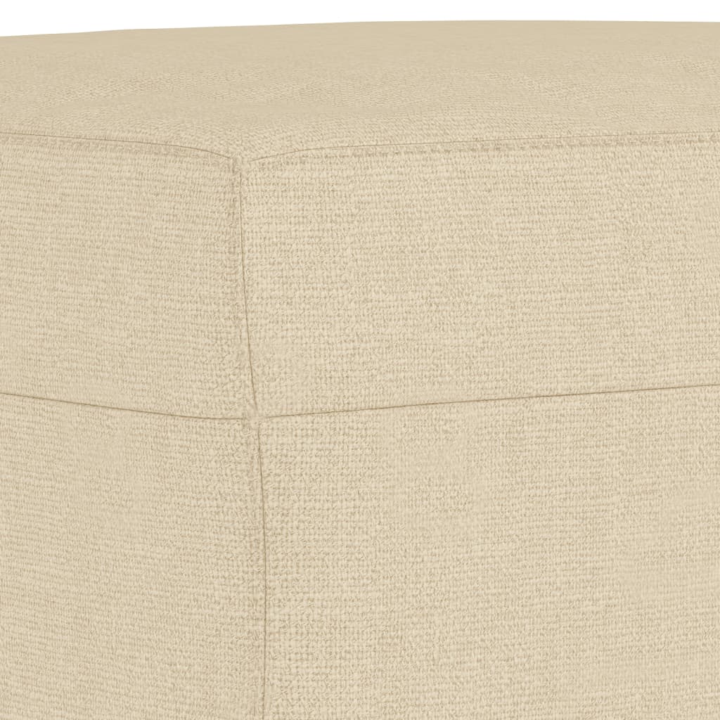 vidaXL Taburet, crem, 60x50x41 cm, material textil vidaXL Taburet, crem, 60x50x41 cm, material textil