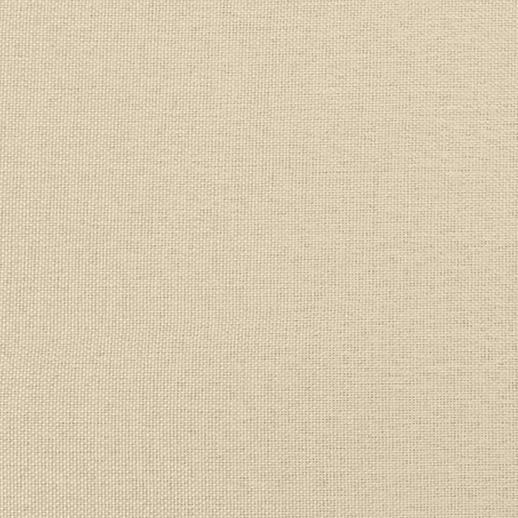 vidaXL Taburet, crem, 60x50x41 cm, material textil vidaXL Taburet, crem, 60x50x41 cm, material textil
