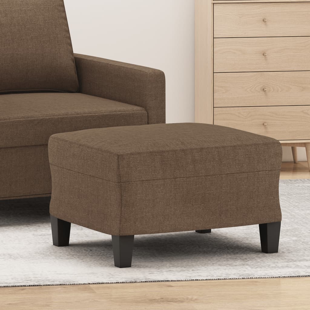 vidaXL Taburet, maro, 60x50x41 cm, material textil vidaXL Taburet, maro, 60x50x41 cm, material textil