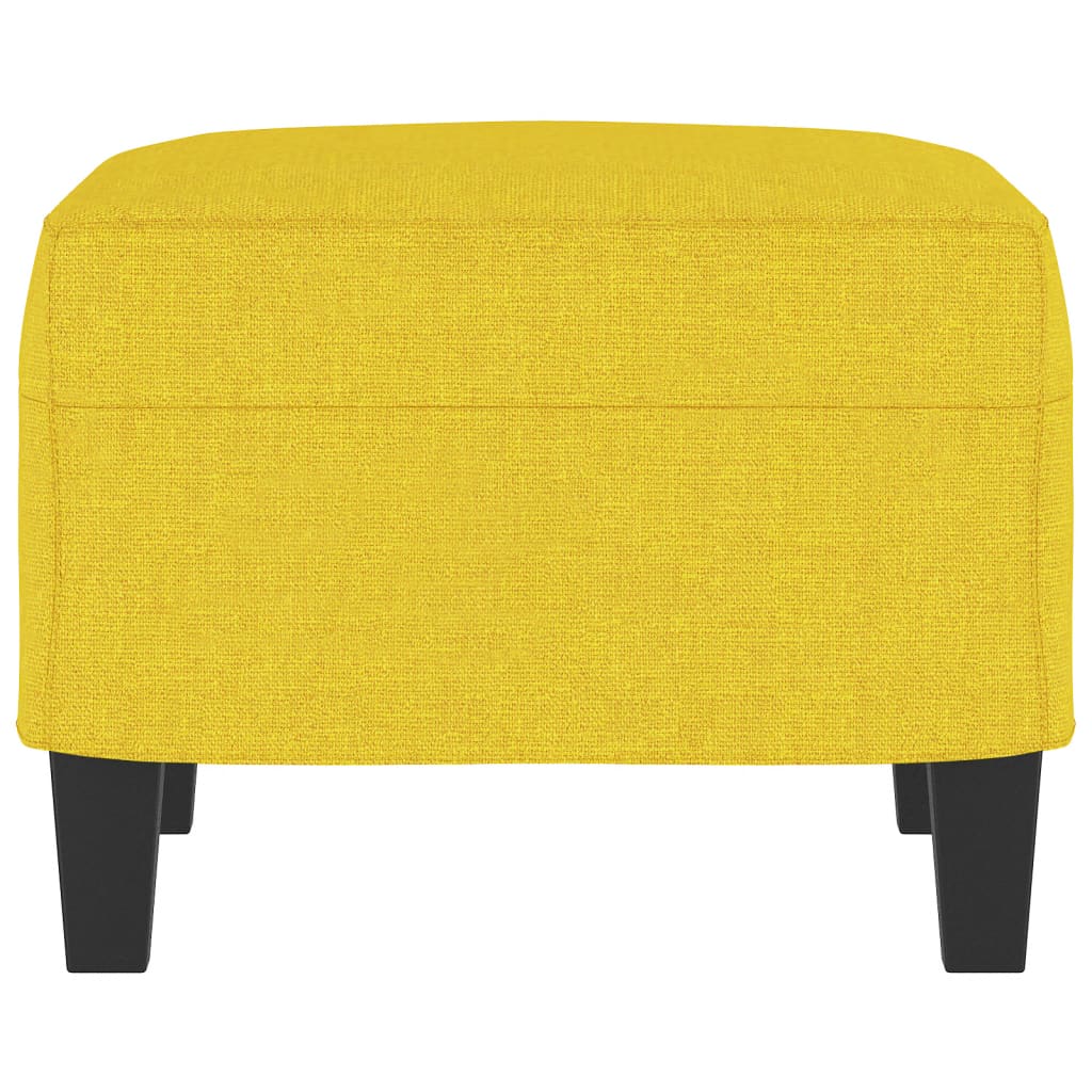 vidaXL Taburet, galben deschis, 60x50x41 cm, material textil vidaXL Taburet, galben deschis, 60x50x41 cm, material textil