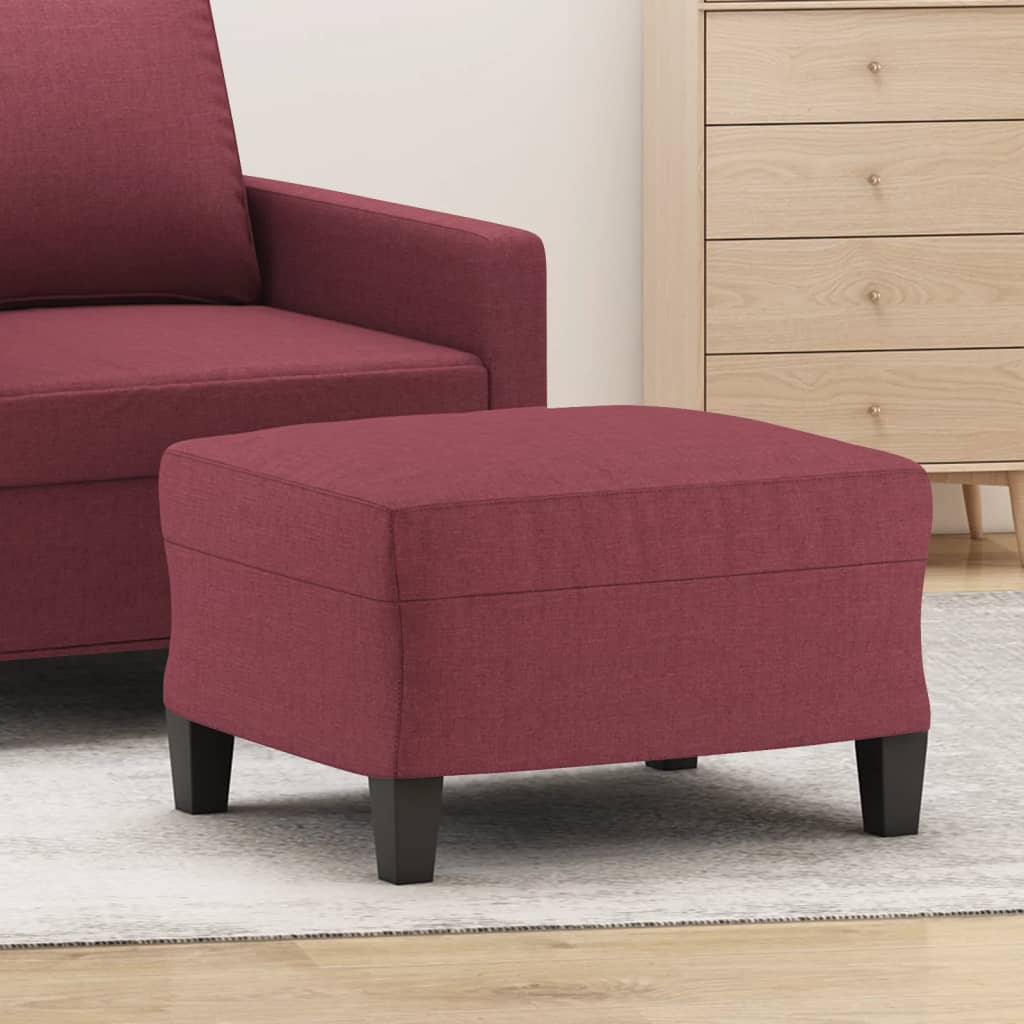 vidaXL Taburet, roșu vin, 60x50x41 cm, material textil vidaXL Taburet, roșu vin, 60x50x41 cm, material textil