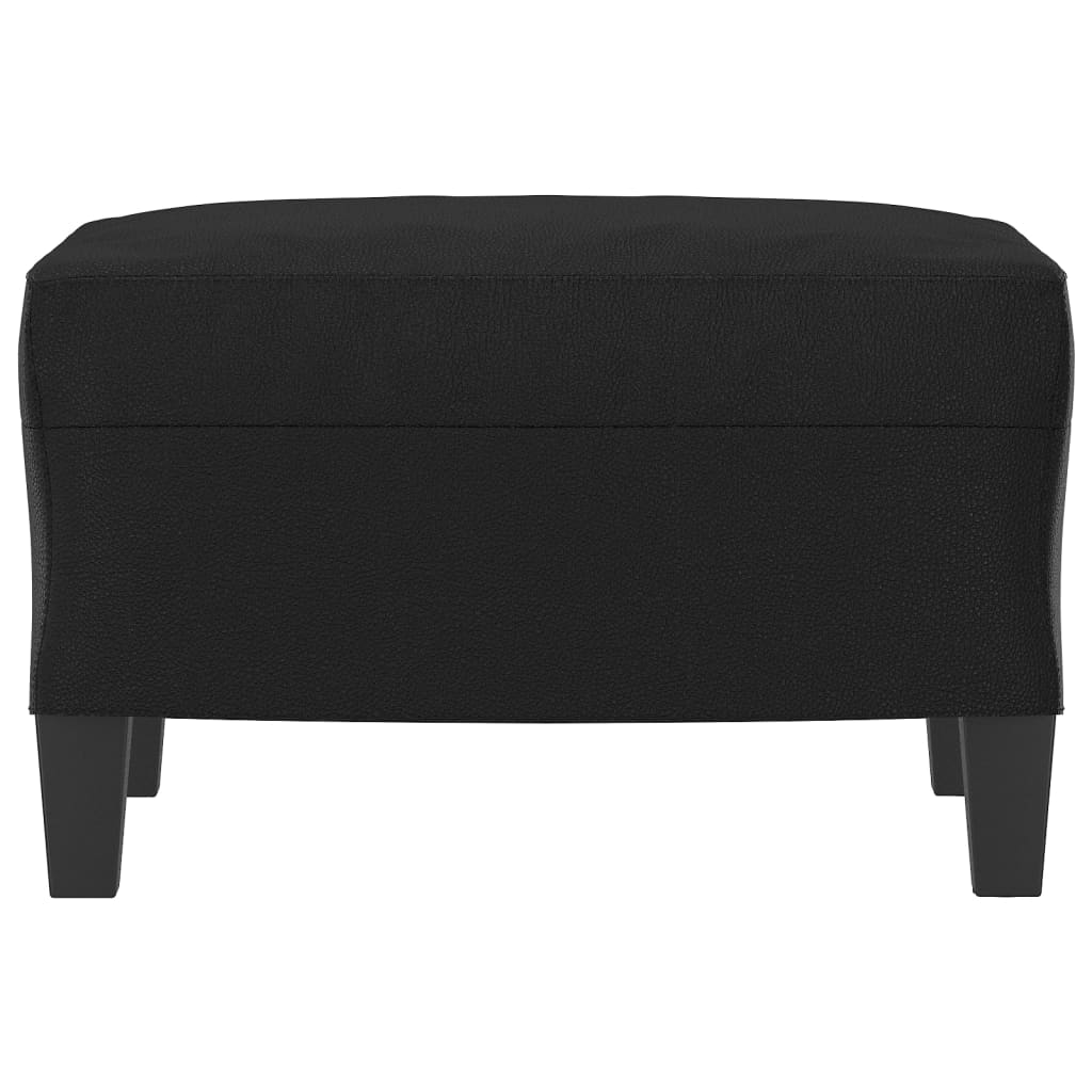 vidaXL Taburet, negru, 60x50x41 cm, piele ecologică vidaXL Taburet, negru, 60x50x41 cm, piele ecologică