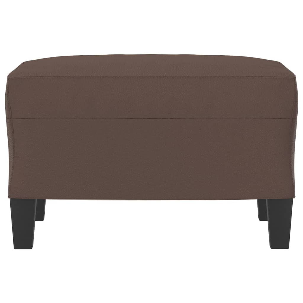 vidaXL Taburet, maro, 60x50x41 cm, piele ecologică vidaXL Taburet, maro, 60x50x41 cm, piele ecologică