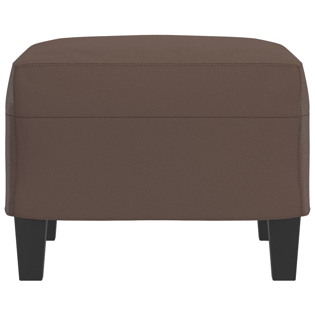 vidaXL Taburet, maro, 60x50x41 cm, piele ecologică vidaXL Taburet, maro, 60x50x41 cm, piele ecologică