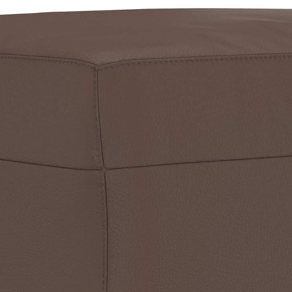 vidaXL Taburet, maro, 60x50x41 cm, piele ecologică vidaXL Taburet, maro, 60x50x41 cm, piele ecologică