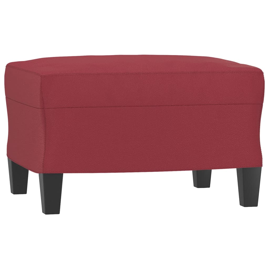 vidaXL Taburet, roșu vin, 60x50x41 cm, piele ecologică vidaXL Taburet, roșu vin, 60x50x41 cm, piele ecologică