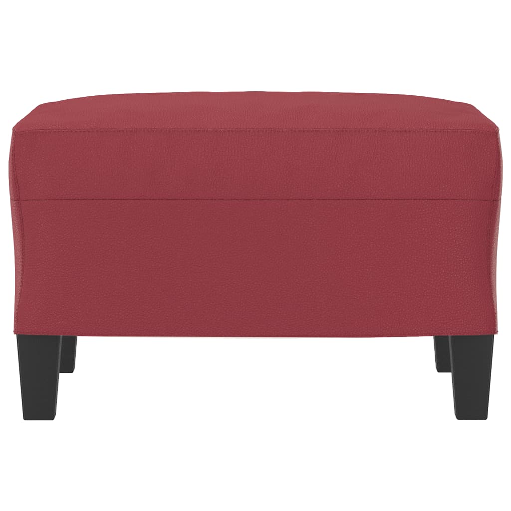 vidaXL Taburet, roșu vin, 60x50x41 cm, piele ecologică vidaXL Taburet, roșu vin, 60x50x41 cm, piele ecologică