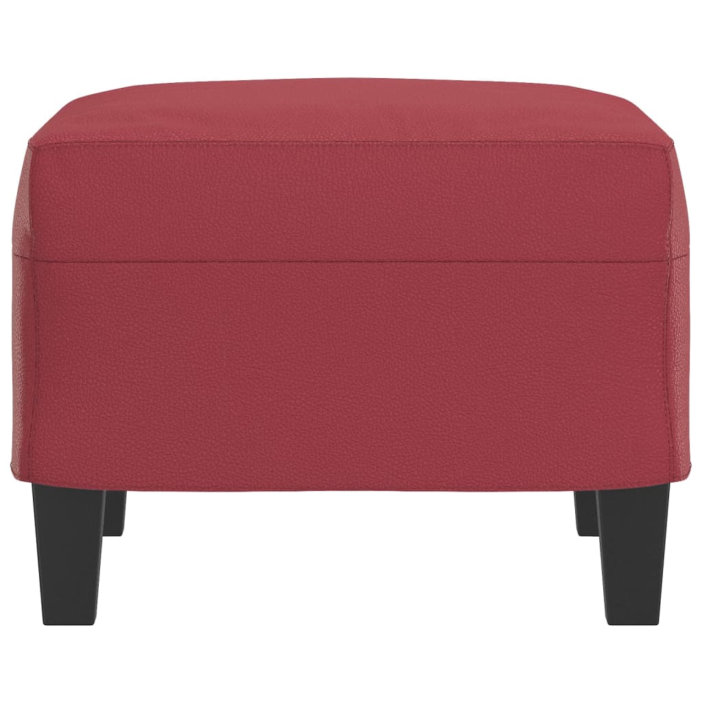vidaXL Taburet, roșu vin, 60x50x41 cm, piele ecologică vidaXL Taburet, roșu vin, 60x50x41 cm, piele ecologică