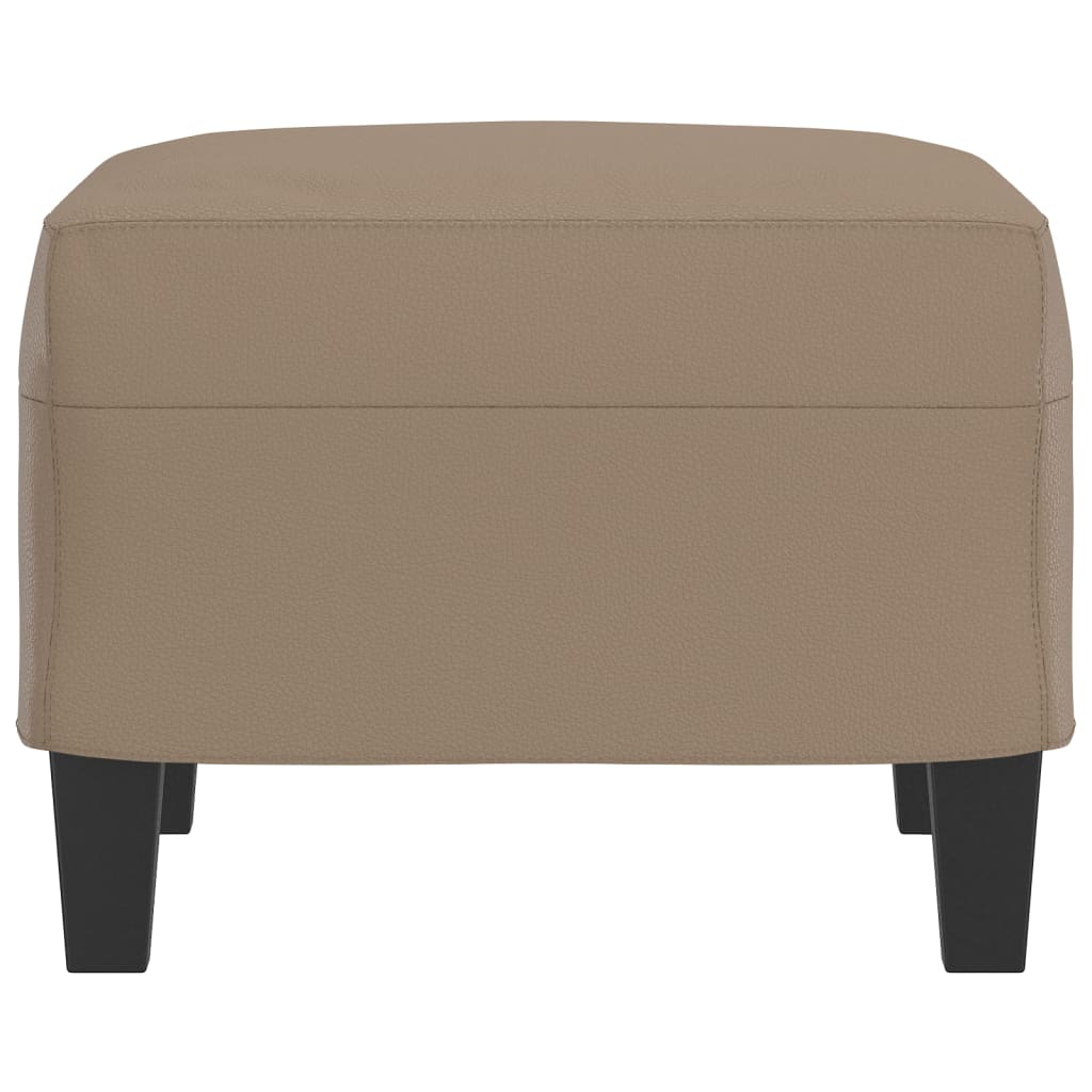 vidaXL Taburet, cappuccino, 60x50x41 cm, piele ecologică vidaXL Taburet, cappuccino, 60x50x41 cm, piele ecologică