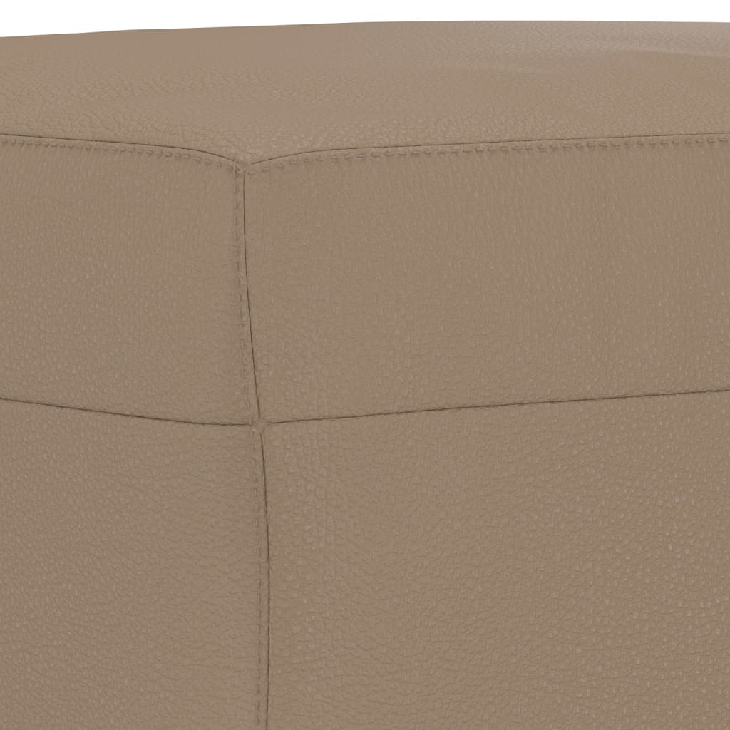 vidaXL Taburet, cappuccino, 60x50x41 cm, piele ecologică vidaXL Taburet, cappuccino, 60x50x41 cm, piele ecologică