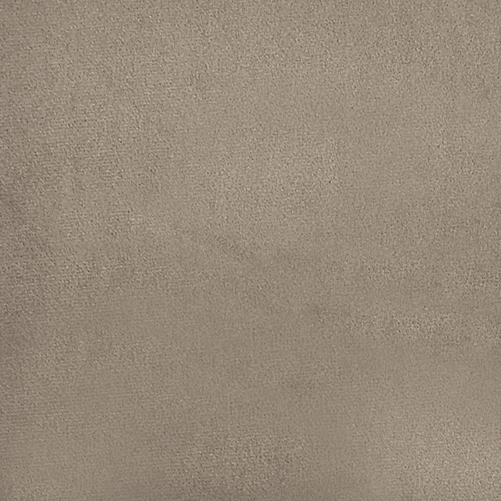 vidaXL Taburet, gri taupe, 60x50x41 cm, microfibră vidaXL Taburet, gri taupe, 60x50x41 cm, microfibră