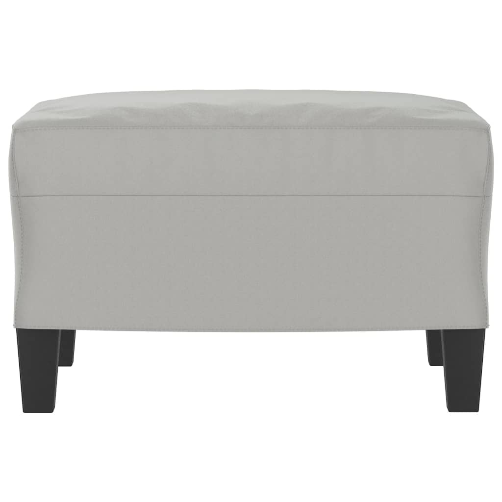 vidaXL Taburet, gri deschis, 60x50x41 cm, microfibră vidaXL Taburet, gri deschis, 60x50x41 cm, microfibră