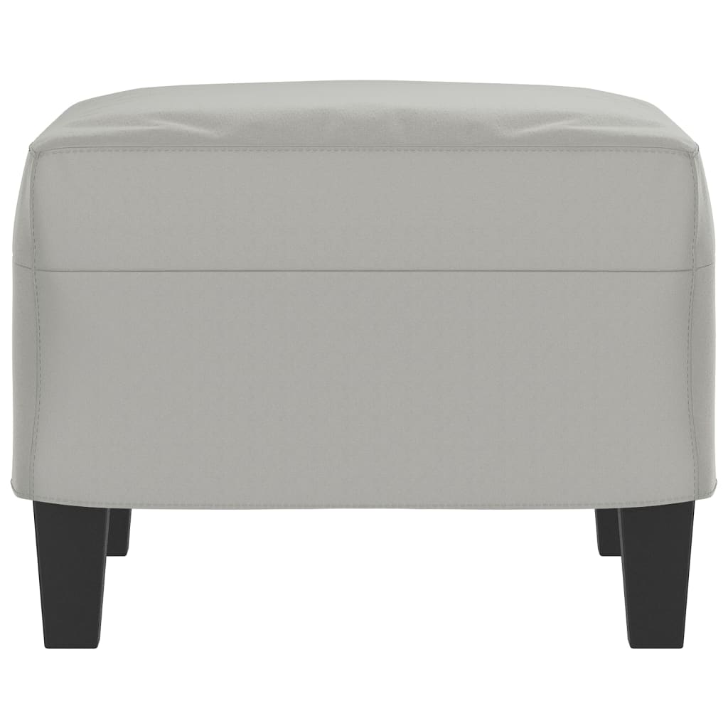 vidaXL Taburet, gri deschis, 60x50x41 cm, microfibră vidaXL Taburet, gri deschis, 60x50x41 cm, microfibră