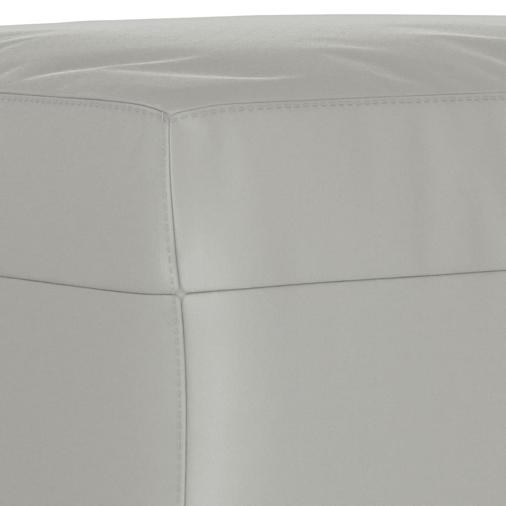 vidaXL Taburet, gri deschis, 60x50x41 cm, microfibră vidaXL Taburet, gri deschis, 60x50x41 cm, microfibră