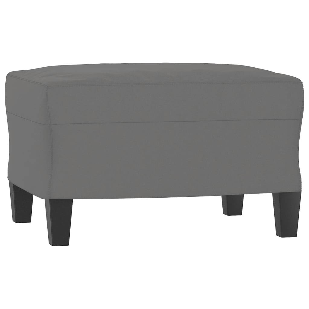 vidaXL Taburet, gri închis, 60x50x41 cm, microfibră vidaXL Taburet, gri închis, 60x50x41 cm, microfibră