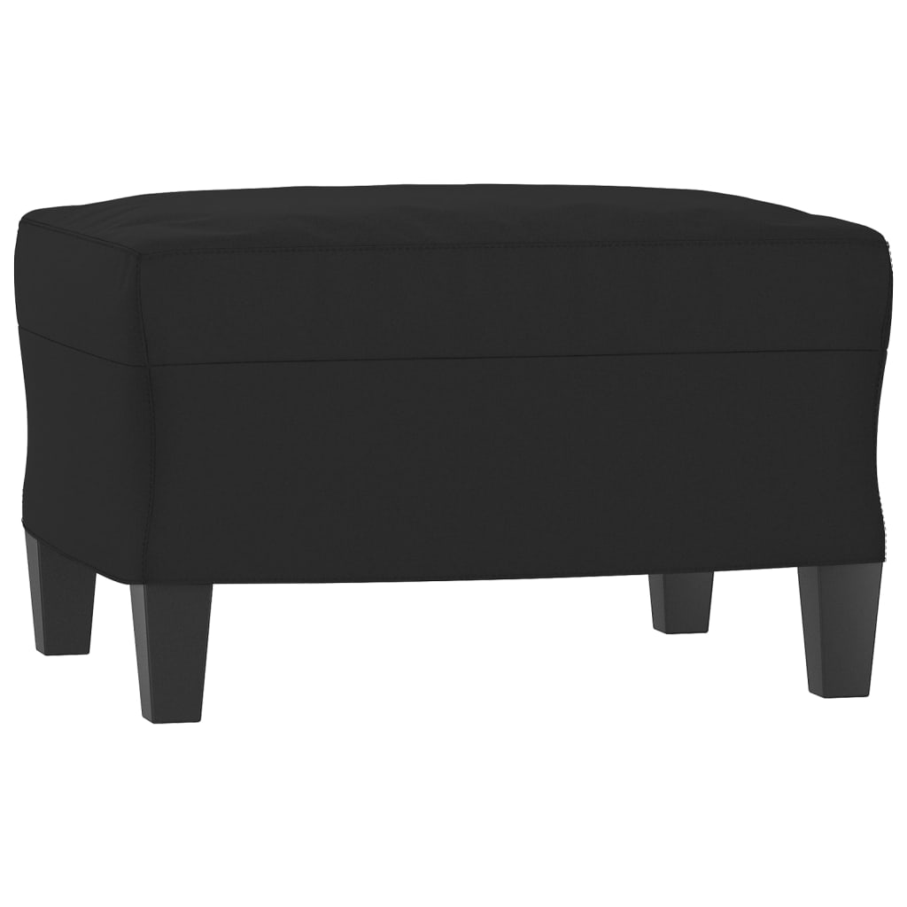 vidaXL Taburet, negru, 60x50x41 cm, microfibră vidaXL Taburet, negru, 60x50x41 cm, microfibră