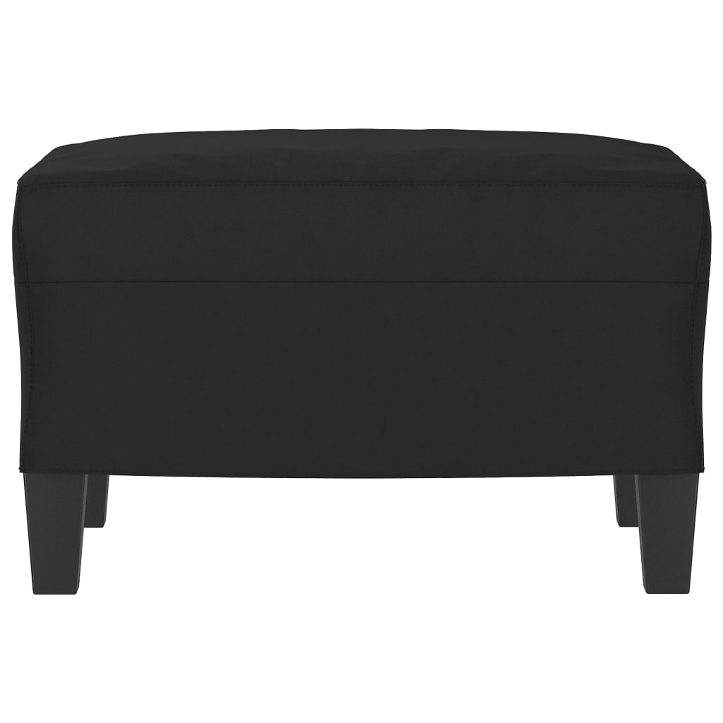 vidaXL Taburet, negru, 60x50x41 cm, microfibră vidaXL Taburet, negru, 60x50x41 cm, microfibră