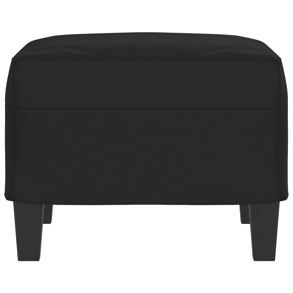 vidaXL Taburet, negru, 60x50x41 cm, microfibră vidaXL Taburet, negru, 60x50x41 cm, microfibră