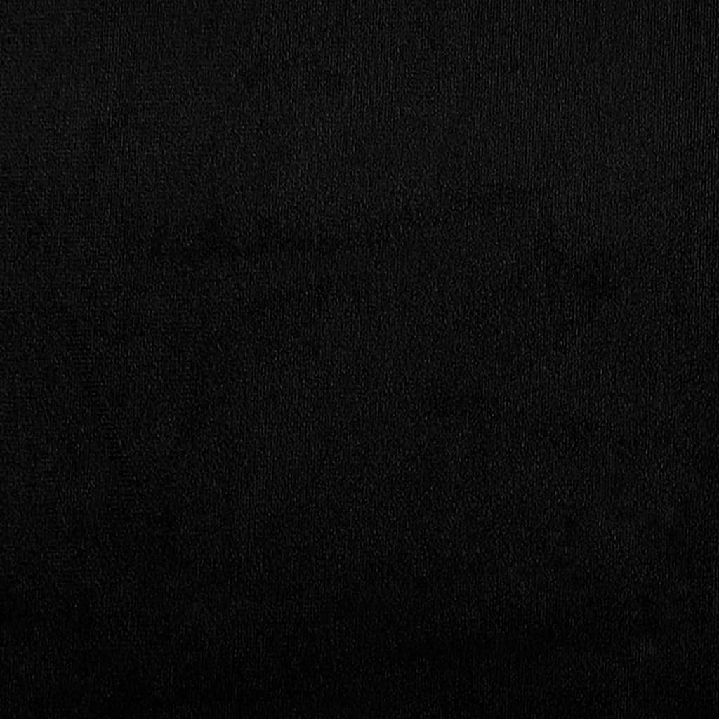 vidaXL Taburet, negru, 60x50x41 cm, microfibră vidaXL Taburet, negru, 60x50x41 cm, microfibră