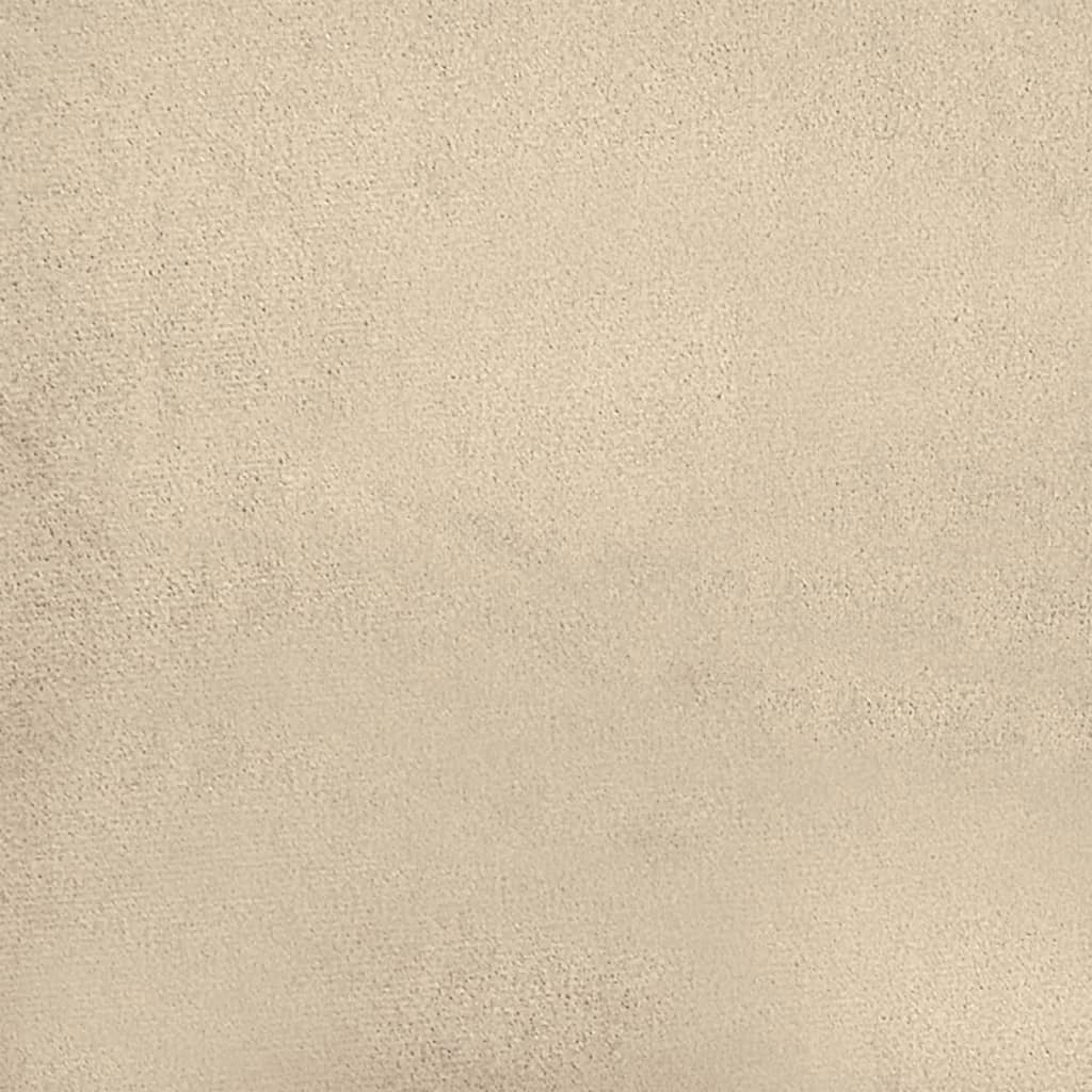 vidaXL Taburet, crem, 60x50x41 cm, microfibră vidaXL Taburet, crem, 60x50x41 cm, microfibră