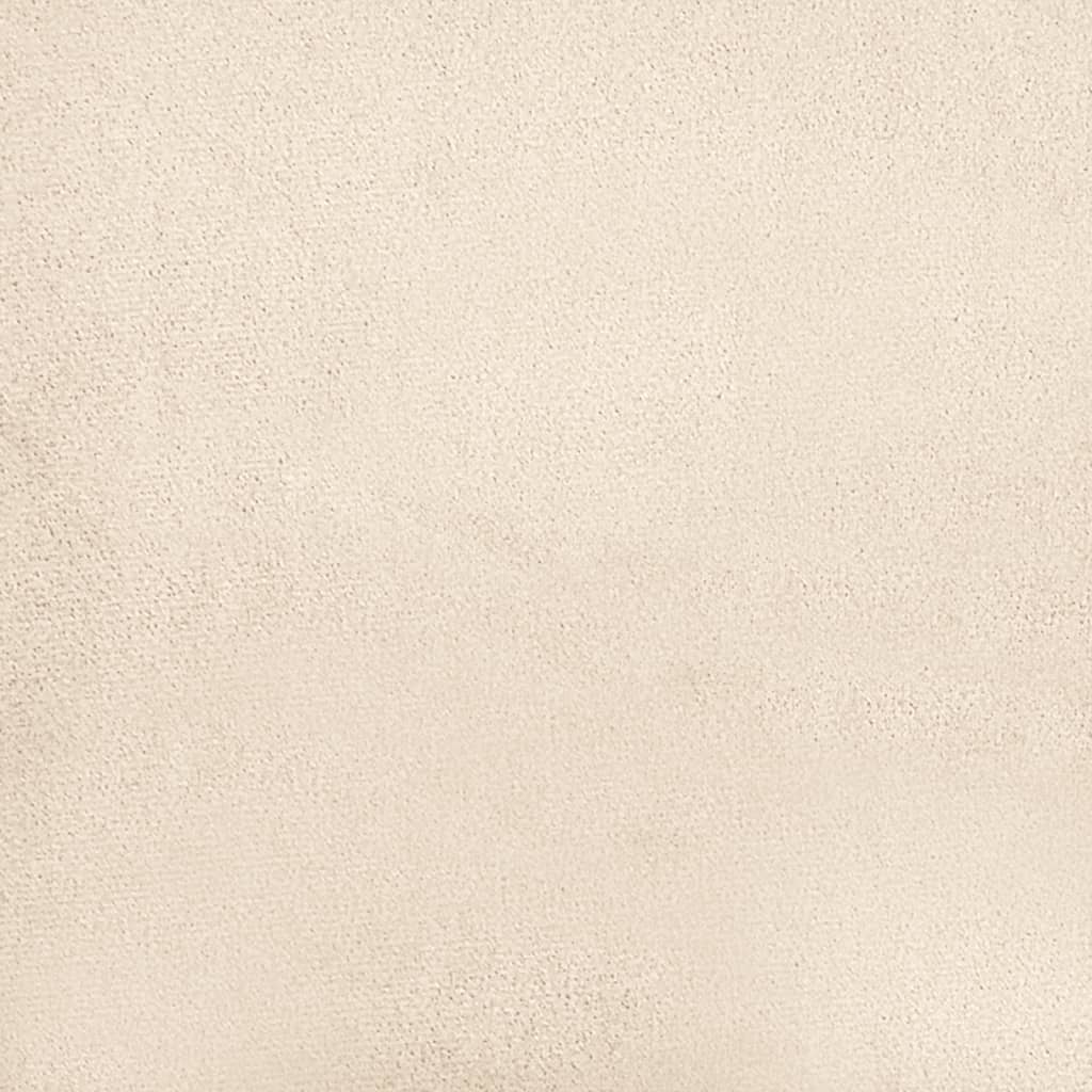 vidaXL Taburet, bej, 60x50x41 cm, țesătură microfibră vidaXL Taburet, bej, 60x50x41 cm, țesătură microfibră