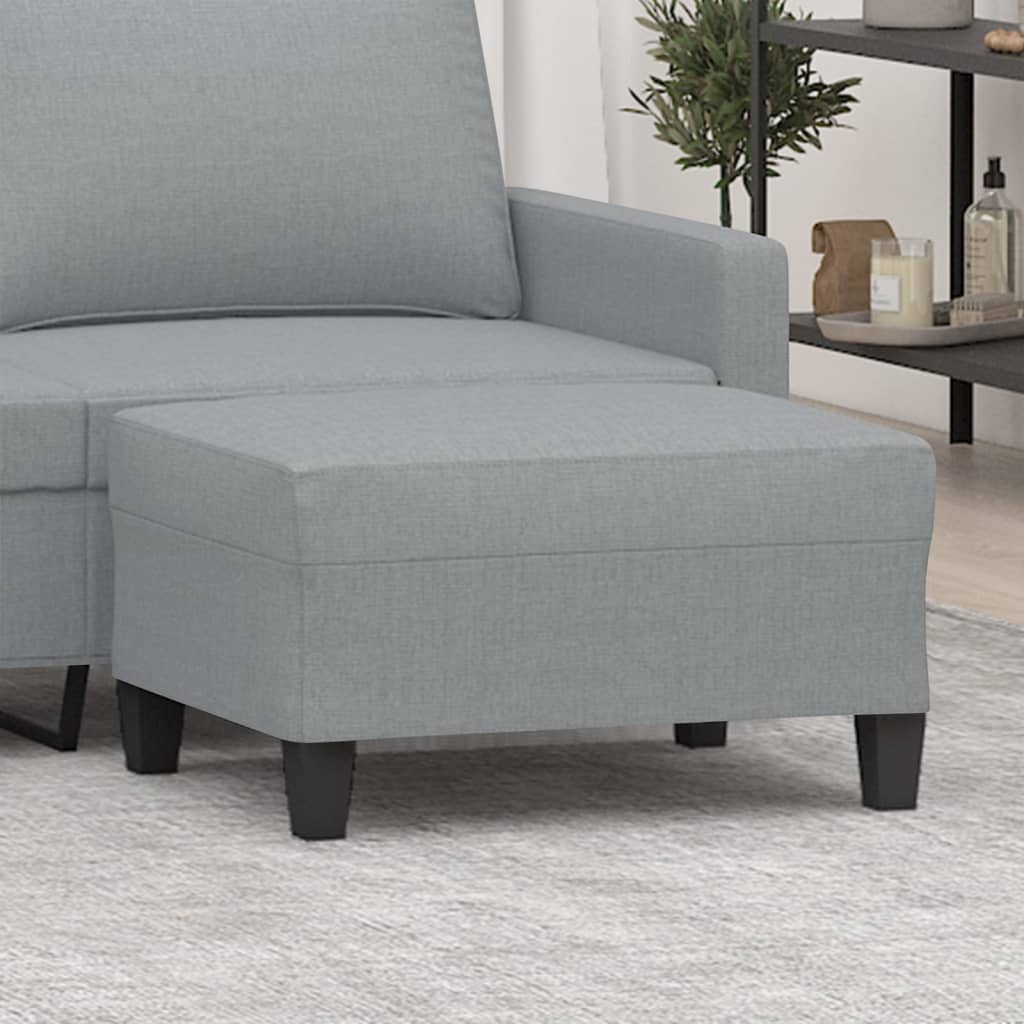 vidaXL Taburet, gri deschis, 70x55x41 cm, material textil vidaXL Taburet, gri deschis, 70x55x41 cm, material textil
