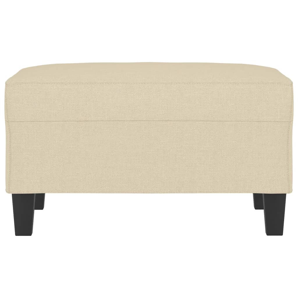 vidaXL Taburet, crem, 70x55x41 cm, material textil vidaXL Taburet, crem, 70x55x41 cm, material textil