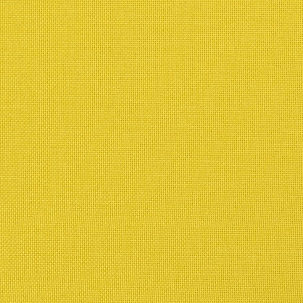 vidaXL Taburet, galben deschis, 70x55x41 cm, material textil vidaXL Taburet, galben deschis, 70x55x41 cm, material textil