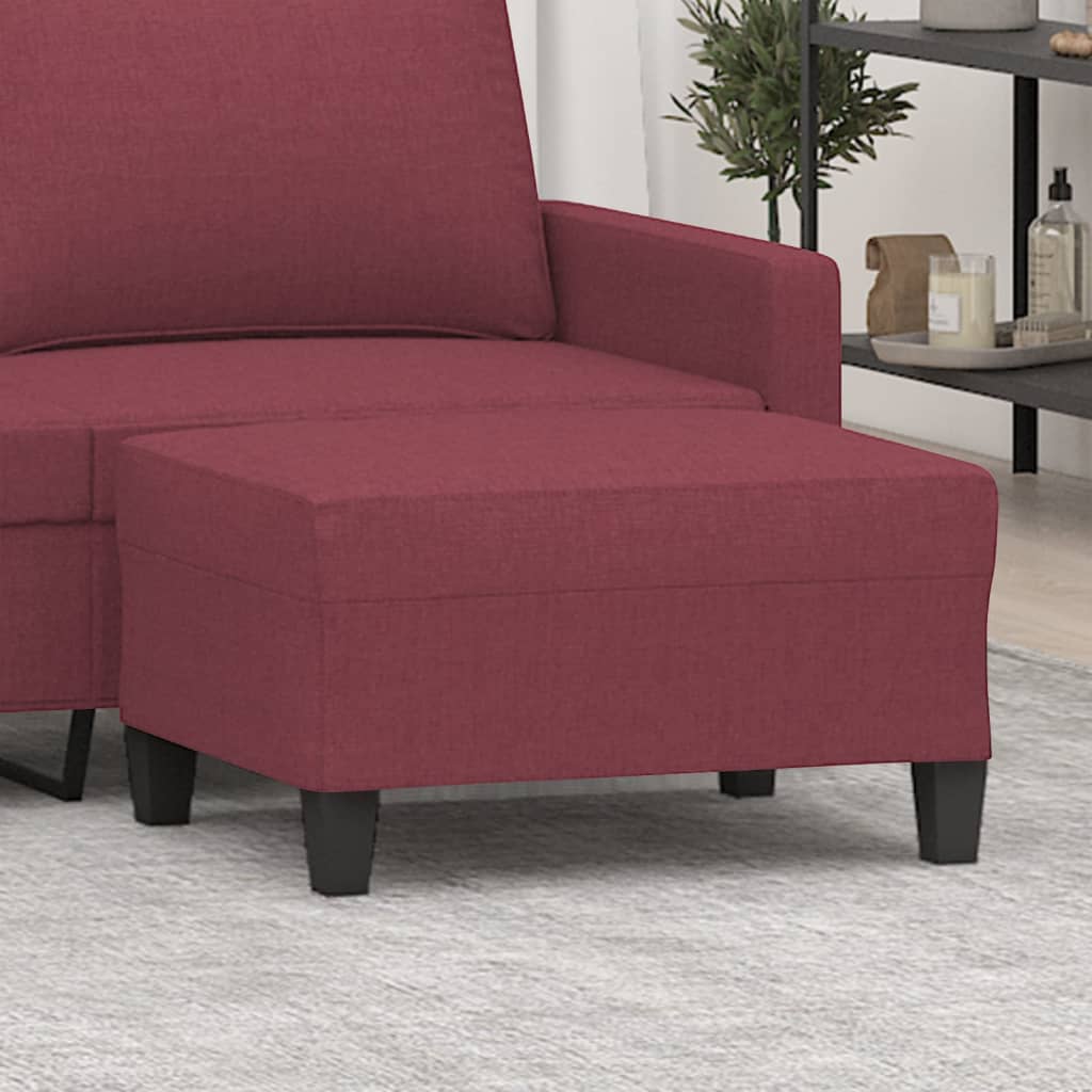 vidaXL Taburet, roșu vin, 70x55x41 cm, material textil vidaXL Taburet, roșu vin, 70x55x41 cm, material textil