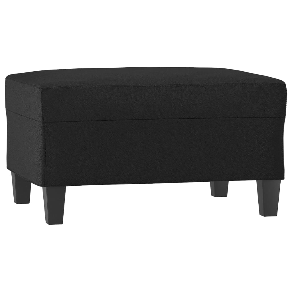 vidaXL Taburet, negru, 70x55x41 cm, piele ecologică vidaXL Taburet, negru, 70x55x41 cm, piele ecologică